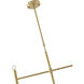 Canada 24 inch Satin Gold Chandelier Ceiling Light, Multi-Arm, Gold Metal